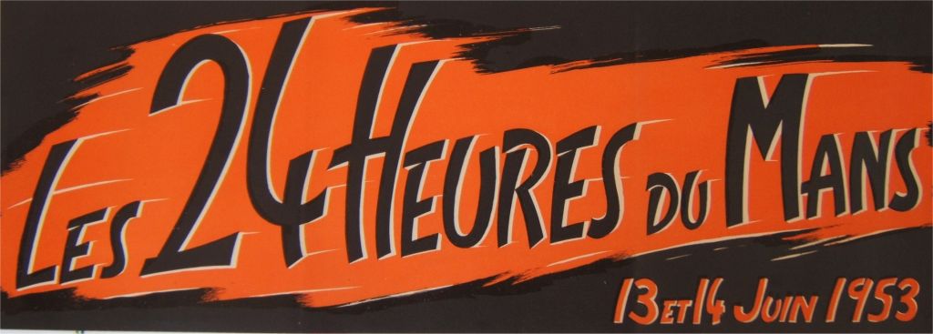 Le Mans 1953 løbsplakat