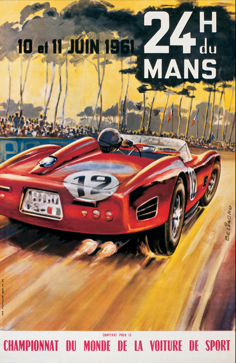 Le Mans 1961 race poster