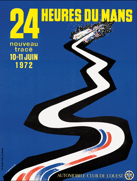 Le Mans 1972 race poster