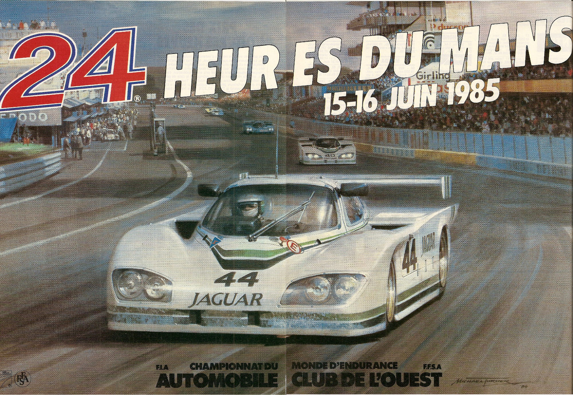 Le Mans 1985 race poster