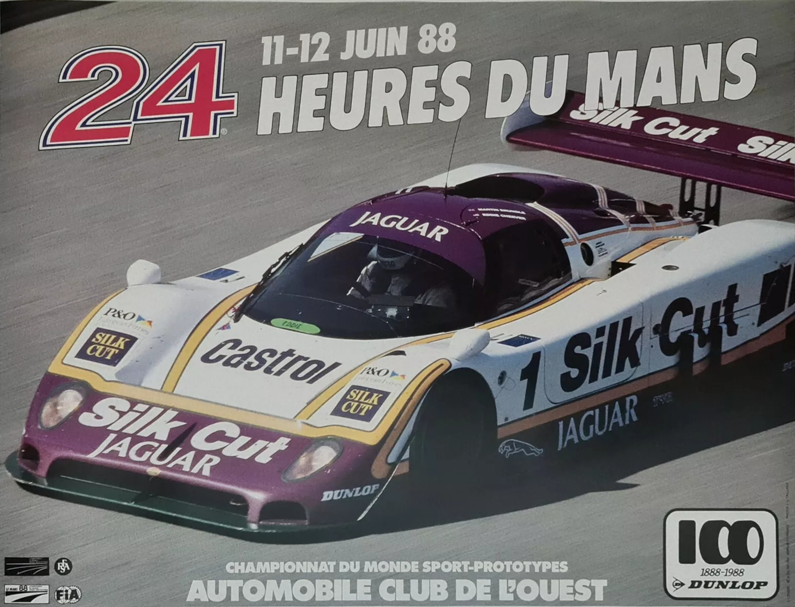 Le Mans 1988 race poster