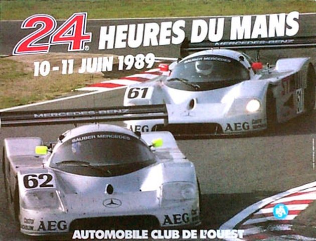 Le Mans 1989 race poster